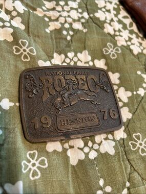 Hesston Black Rodeo National Finals Belt Buckle